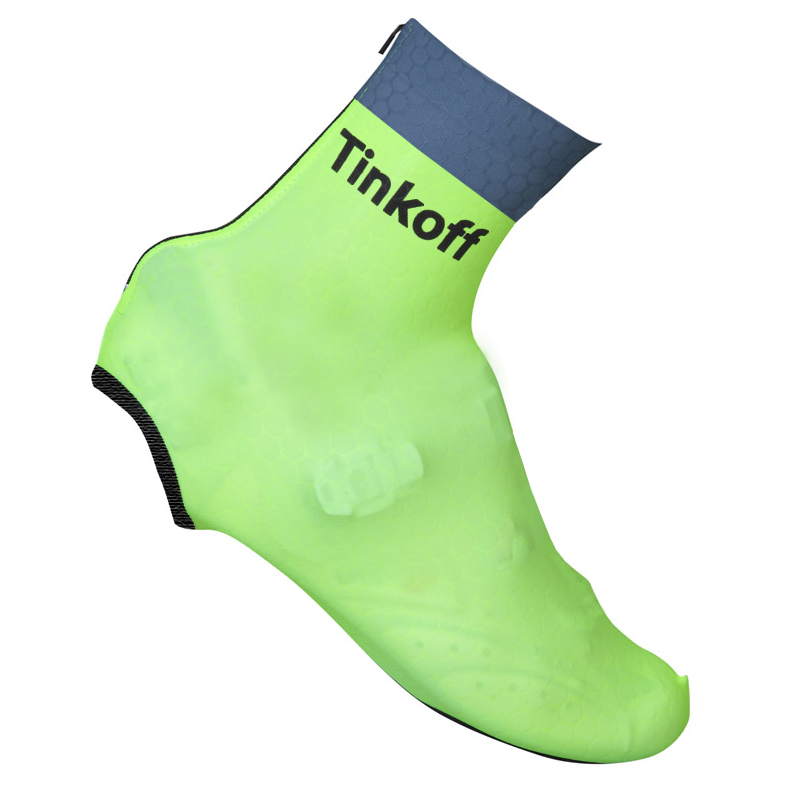 2016 Saxo Bank Tinkoff Copriscarpe Ciclismo Giallo (2)